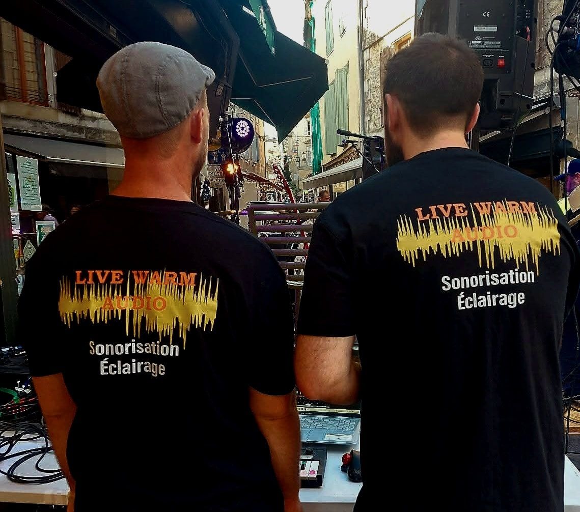 illustration techniciens live warm audio